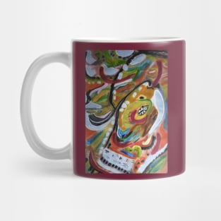 Abstract Art Depicting Animals and Nature Mug